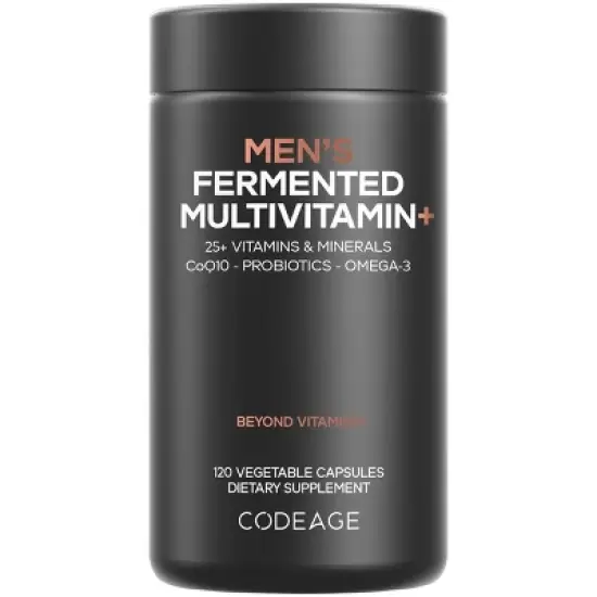 Codeage Men's Daily Multivitamin, 25+ Vitamins & Minerals, Probiotics, Digestive Enzymes - 120ct image {15}