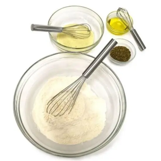 Norpro 3pc Stainless Steel Professional Balloon Wire Mixing Whisks - 6" 8" & 10" image {2}