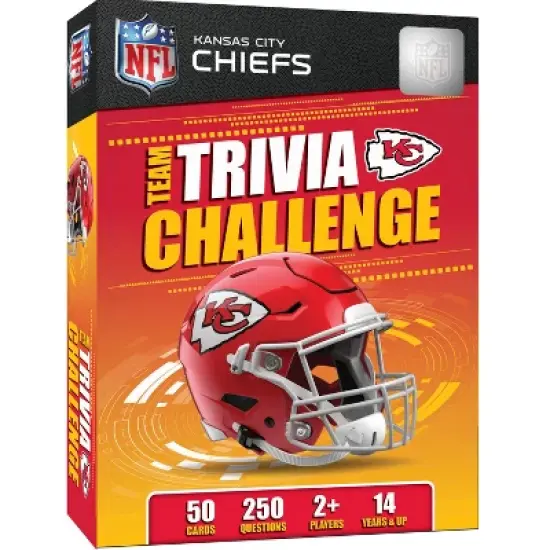 MasterPieces Officially Licensed NFL Kansas City Chiefs Trivia Challenge Card Game image {1}