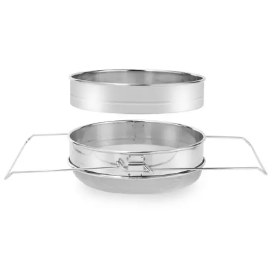 Honey Keeper Honey Strainer Double Sieve #304 Stainless Steel with Mesh Filter Screen for Beekeeping image {2}