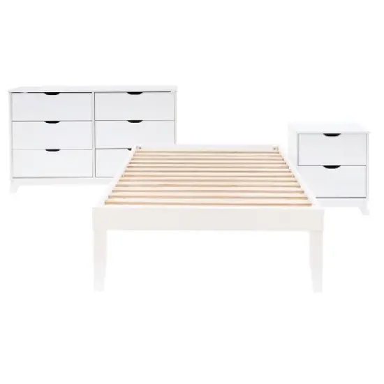 Powell Pensy Twin Platform Bed Dresser and Nightstand image {34}