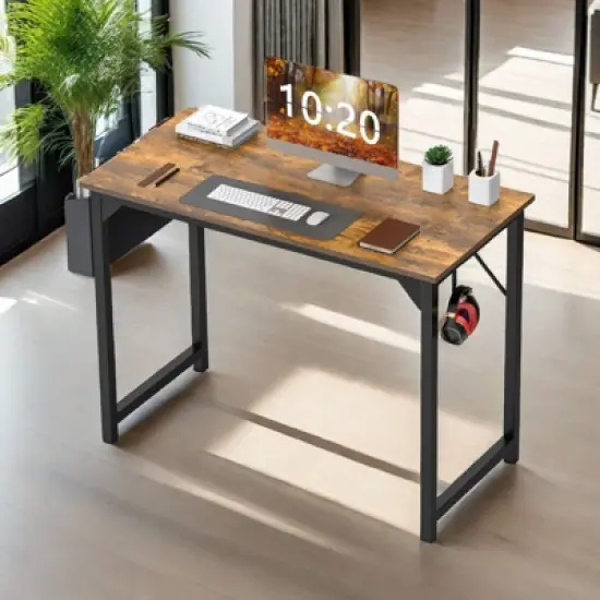 FONTOI Ergonomic Standing Desk, Height Adjustable Computer Desk with Control Pane image {4}