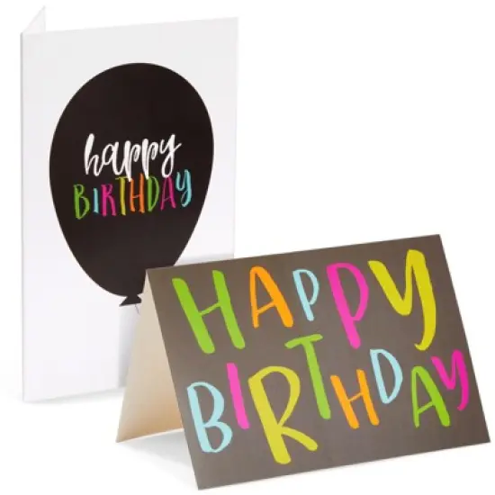 Best Paper Greetings 36 Pack of Assorted Birthday Cards with Envelopes, Bulk Set with 36 Unique Designs for Men and Women, (4x6 In, Blank Inside) image {5}