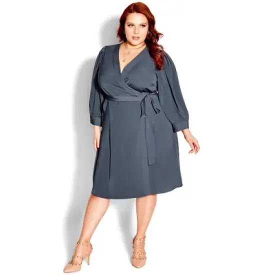 Women's Plus Size  Sultry Dress - slate | CITY CHIC image {3}