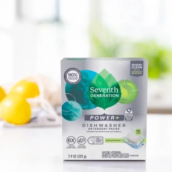 Seventh Generation Fresh Citrus Natural Power + Dishwasher Detergent Packs image {2}
