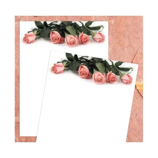 Great Papers! Pink Rose Petals Letterhead Multicolor 80/Pack (2013192) image {2}