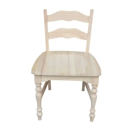 Set of 2 Maine Ladderback Chair Unfinished - International Concepts image {5}
