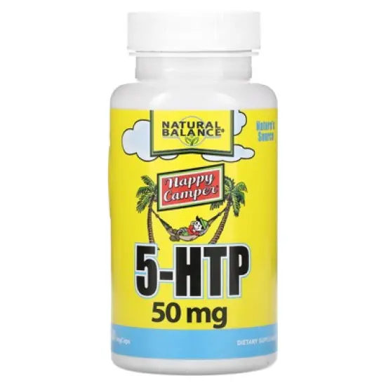 Natural Balance 5-HTP, 50 mg, 60 VegCaps image {2}