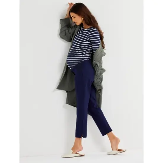 Curie Side Panel Slim Ankle Maternity Pant | A Pea in the Pod image {4}