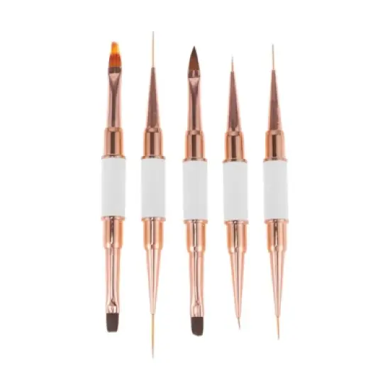 Unique Bargains Double-Ended Nail Art Brushes Kit 1 Set image {8}