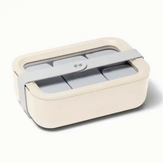 Caraway Home Medium Ceramic Coated Glass Food Storage Container image {1}