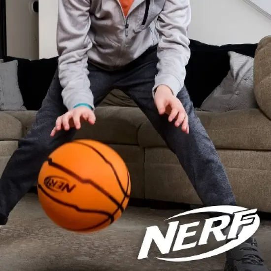NERF Quiet Court Official Sized Basketball - Orange: Shell, Age 6+ image {10}
