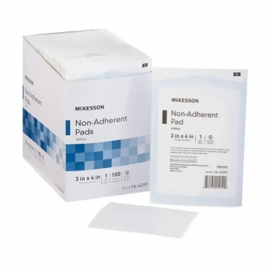 McKesson Non-Adherent Dressing, Sterile, 3 in x 4 in, 100 Count, 1 Pack image {6}