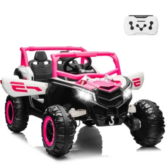JOYRACER 24V Ride on Car w/ Remote Control, 4WD Powered Electric Off-Road UTV with 4*200W Motors image {11}