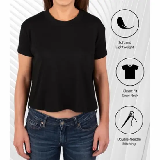 Women's - Disney - Celebrating Christmas Cropped Graphic T-Shirt image {3}