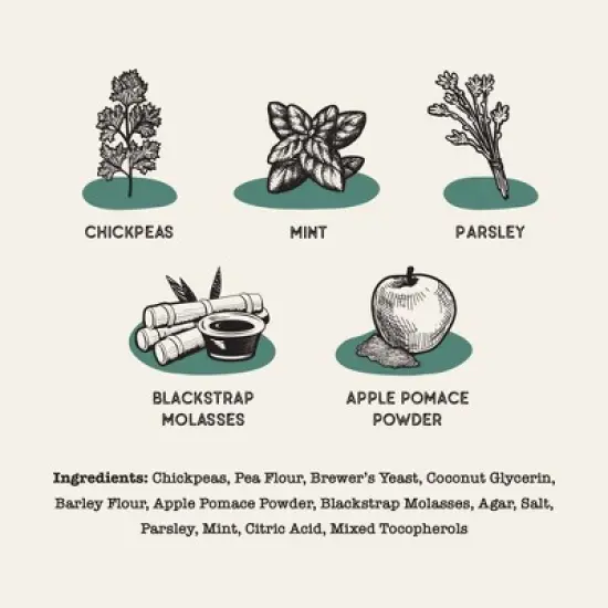 Dog Treat Naturals Dental Sticks - Chickpea & Mint 10oz (20ct), Freshens Breath image {2}