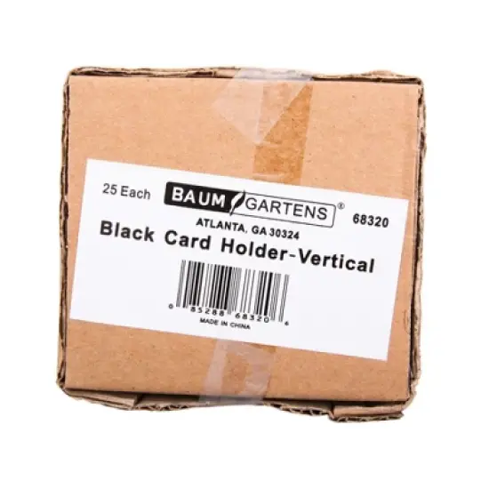 SICURIX Badge Dispensers, Vertical, Black, Pack of 25 image {4}