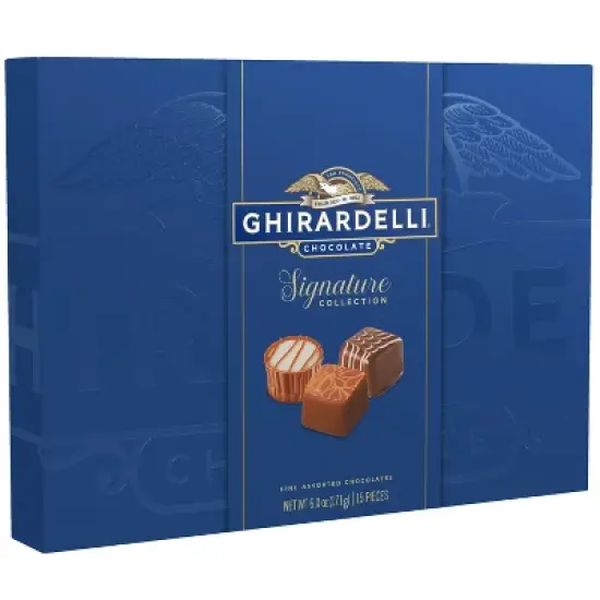 Ghirardelli Signature Collection Fine Assorted Chocolate Candy Gift Box - 6oz image {6}