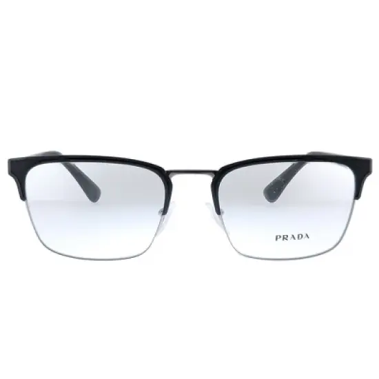 Prada Heritage PR 54TV 1BO1O1 Unisex Rectangle Eyeglasses Matte Black 55mm image {1}