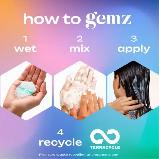 gemz Moisturizing Conditioner, Profound Moisture, Color Safe - 5ct/0.2oz image {3}