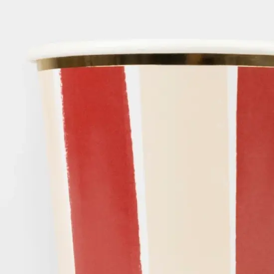 Meri Meri Fall Stripe Cups (Pack of 8) image {2}