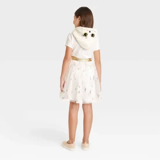 Girls' Harry Potter Hedwig Cosplay Dress - Gold/White image {1}