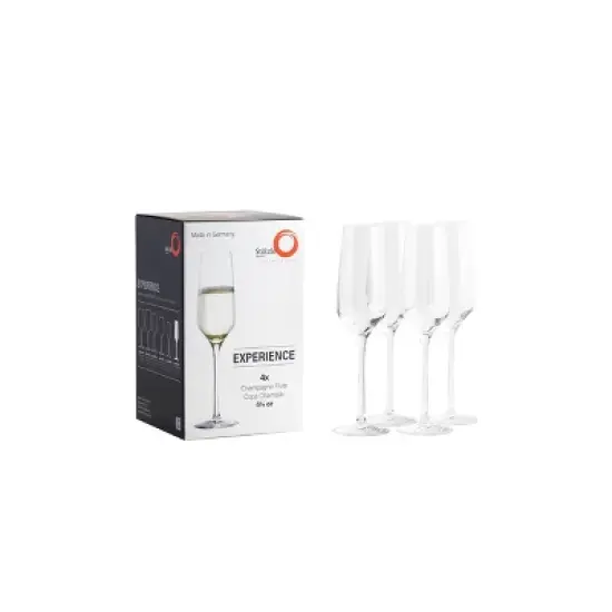 6.8oz 4pk Crystal Experience Champagne Glasses - Stolzle Lausitz image {2}
