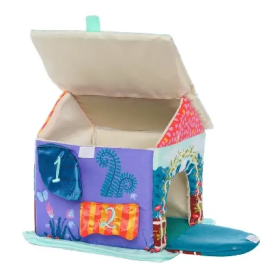 Manhattan Toy Cottontail Cottage Fill and Spill Baby and Toddler Sensory Activity Toy with 3 Stuffed Animal Bunny Rattles image {4}