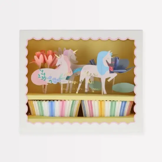 Meri Meri Meadow Unicorns Cupcake Kit (Pack of 24) image {7}