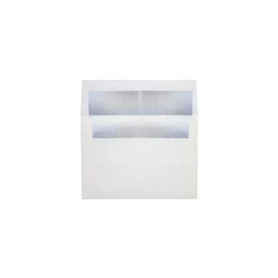 LUX 60lb 5 3/4"x8 3/4" A9 Invitation Envelopes W/Peel&Press White/Silver 500/BX FLWH4895-03-500 image {1}
