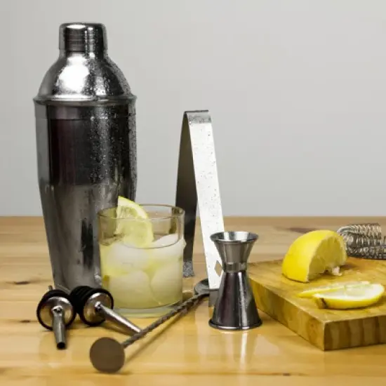 Unique Bargains Stainless Steel Leakproof Odorless Liquor Pourers with Rubber Dust Cap 6 Pcs image {4}