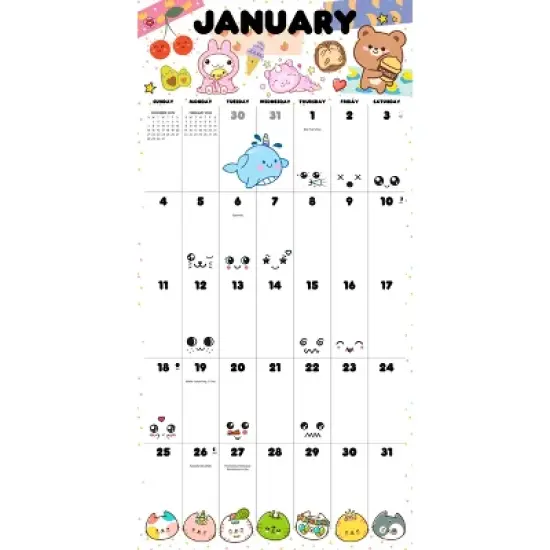 Willow Creek Press 2026 Kawaii Wall Calendar image {2}
