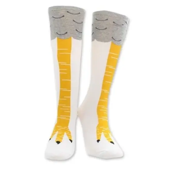 Funny Chicken Leg Knee High Socks (Women's Sizes, Adult Medium) image {4}