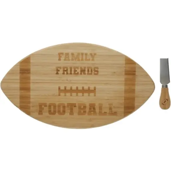 Pavilion Gift Company - Family Friends Football - Bamboo Serving Board Set - Serving Sets image {8}