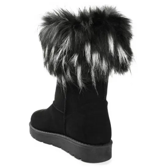 Journee Collection Womens Zorah Round Toe Pull On Winter Boots image {6}