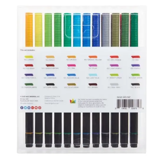 KINGART PRO Twin-Tip Brush Pens 24 Colors image {9}