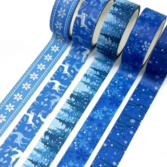 Wrapables Winter Season Washi Set for Arts & Crafts, Scrapbooking, Stationery, Diary image {9}
