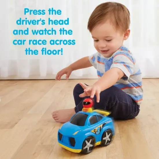 Kidoozie Press n Zoom Race Car, Toddlers ages 12 months and older image {2}