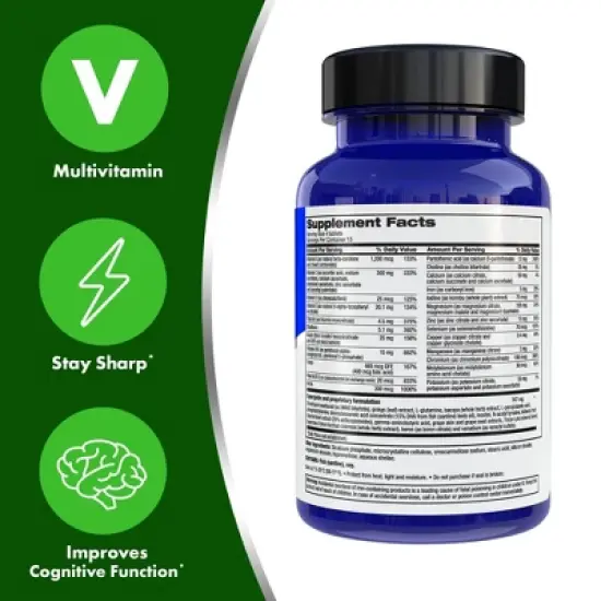 Focus Factor Extra Strength Brain Supplement & Complete Multivitamin Tablets - 60ct image {1}