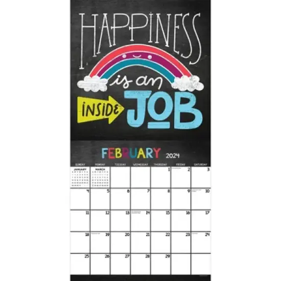 TF Publishing 2024 Wall Calendar 12"x12" Chalk It Up image {1}