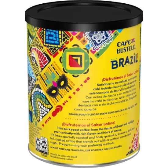 Caf&eacute; Bustelo Brazil Dark Roast Ground Coffee - 10oz image {1}
