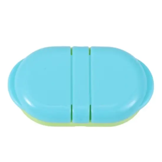 Unique Bargains Flip Up 2 Compartment Pill Case 1 Pc image {5}
