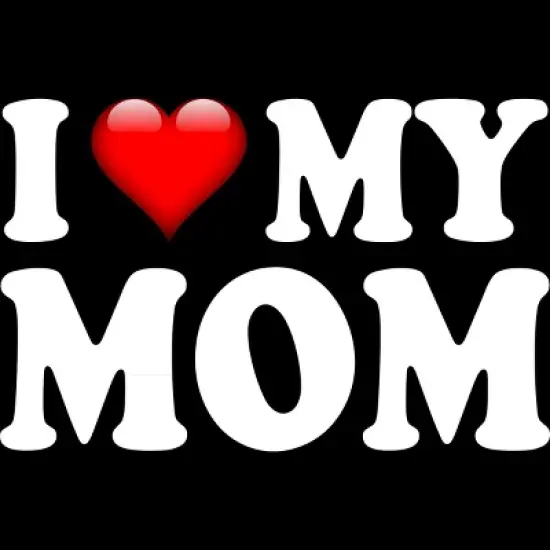 Men's Design By Humans I Love My Mom Bold Text By ArmyTee Tank Top image {1}