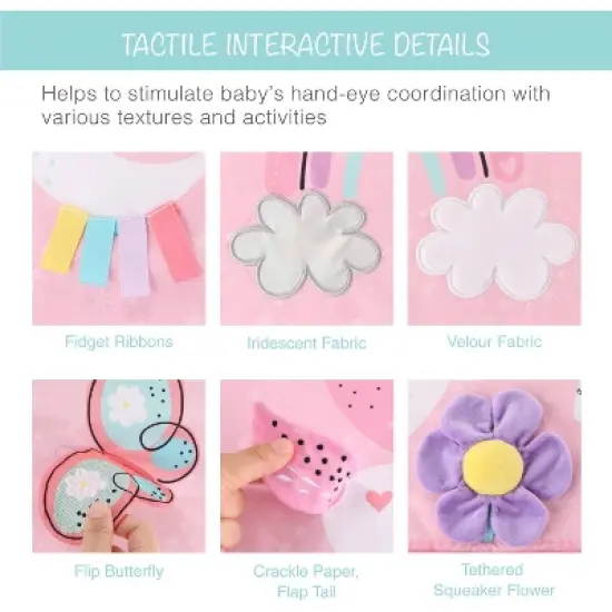 The Peanutshell Rainbow Paradise 7-in-1 Activity Gym & Play Mat for Baby image {3}