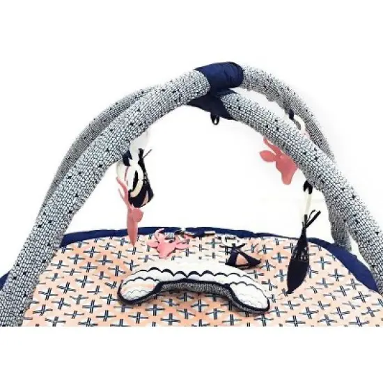 Bacati - Baby Activity Gyms & Playmats (Emma Coral/Navy) image {1}