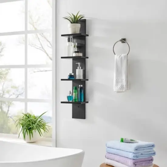 39.5" x 9" Utility 4-Tier Column Spine Shelf - Danya B. image {6}