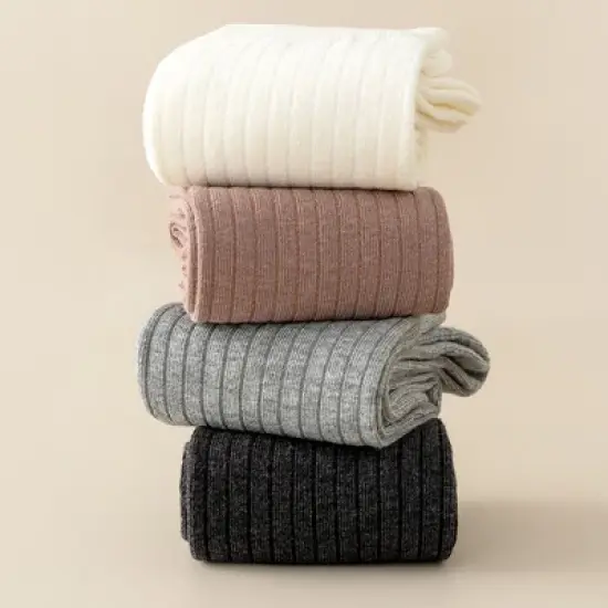 Anna-Kaci Women's 3-Pack Ribbed Knee High Compression Socks Seamless Toe Slim Fit Design image {6}