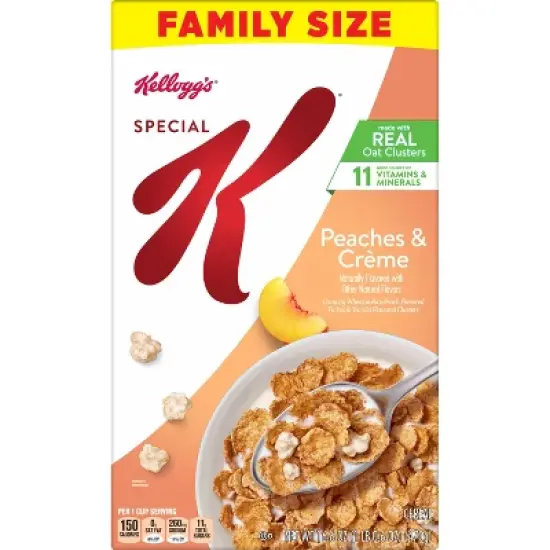 Kellogg's Special K Peaches and Cream Breakfast Cereal - 16.6oz image {5}
