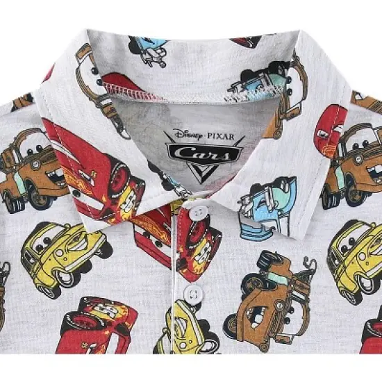 Disney Cars Boys Short Sleeve Polo Shirt for Toddler and Big Kids image {1}