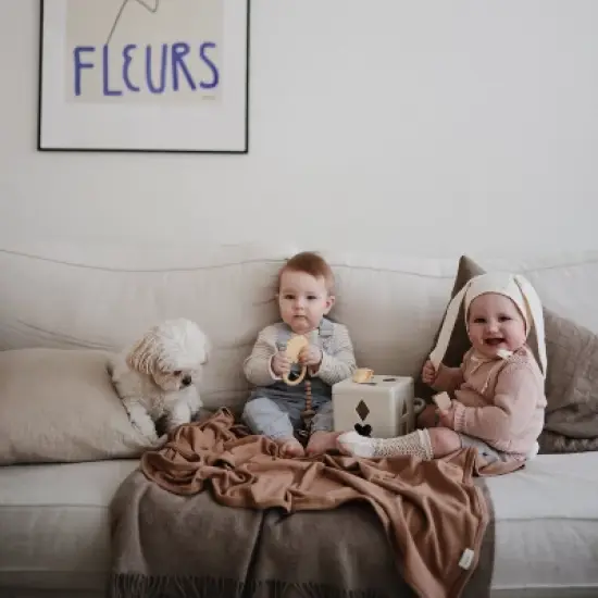 Mushie Silicone Pacifier Clip | Mila image {3}